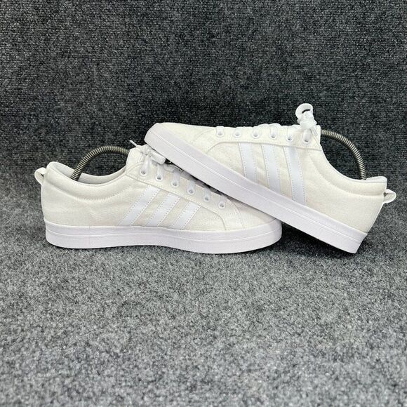 Adidas Bravada Shoes Womens Size 10 White Canvas Athletic Low Lace Skate Sneaker - Picture 7 of 11